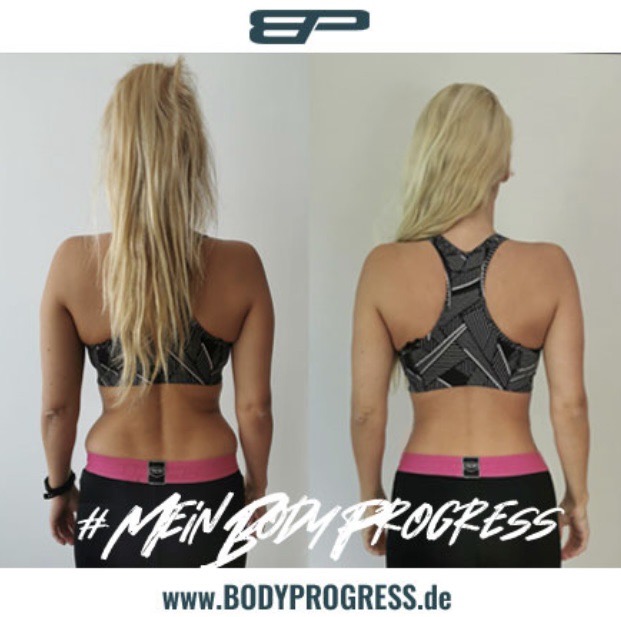 Bei Melina´s Bodyprogress sieht man, wie Training und Ernährung sich auf die Hüftfalte auswirken. Sie konnte ihr Hüftspeck in 3 Monaten loswerden.